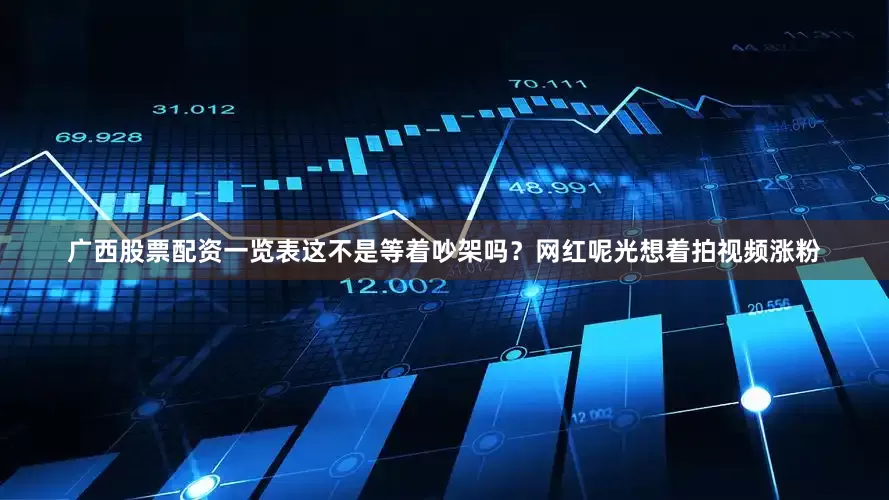 广西股票配资一览表这不是等着吵架吗？网红呢光想着拍视频涨粉